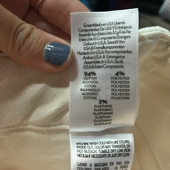 Mother Denim Patch Pocket Private Ankle Fray in cream puffs - Picture 6 of 6